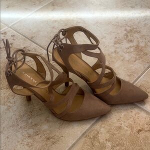 Chinese Laundry Taupe Strappy Heels